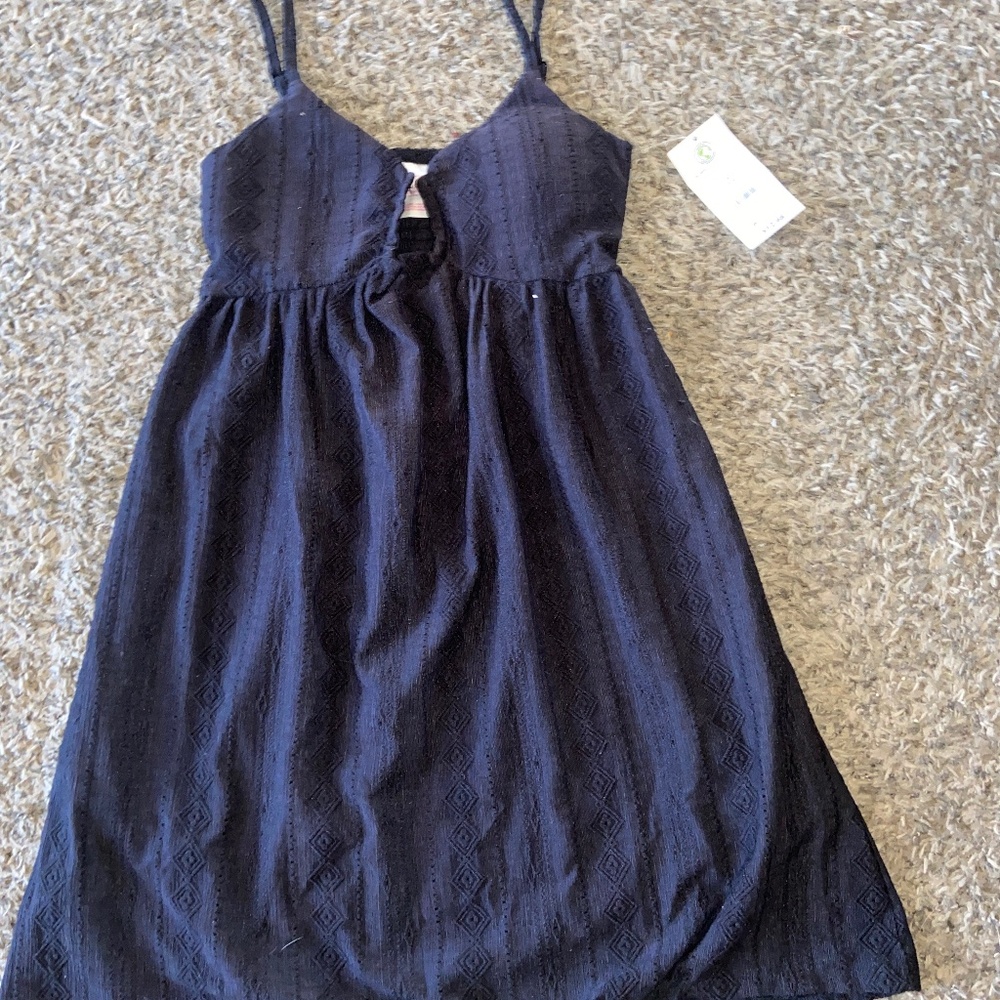 Short Navy Blue Sundress